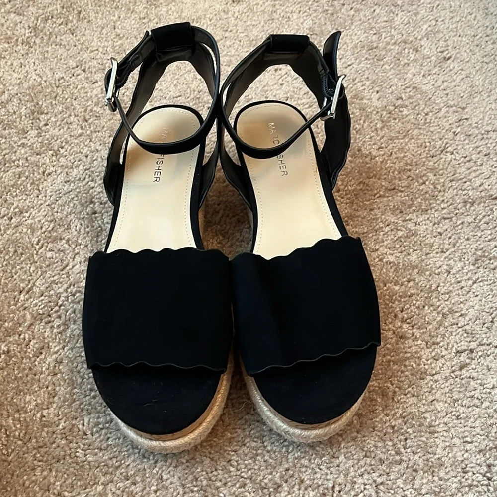 Marc Fisher Velvet Platforms